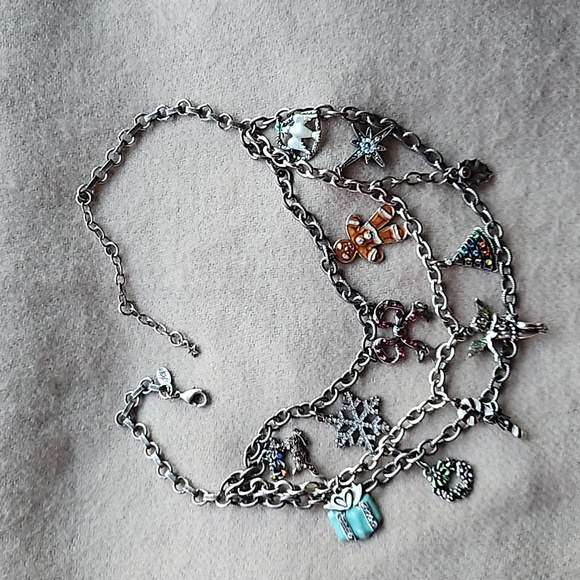 Kirks Folly | Vintage Christmas Charm Necklace - Picture 2 of 14